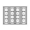 4-Lite double doors with 4-Lite sidelites
Panel- None
Glazing- SDL 4-Lite double doors with 4-Lite sidelites
Panel- None
Glazing- SDL