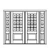 15-Lite over single panel double doors with 5-lite over single panel sidelites
Panel- Raised
Glazing- SDL 15-Lite over single panel double doors with 5-lite over single panel sidelites
Panel- Raised
Glazing- SDL