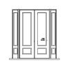 single lite over single panel, double doors with single Lite over single panel sidelites
Panel- raised
Glazing- SDL single lite over single panel, double doors with single Lite over single panel sidelites
Panel- raised
Glazing- SDL