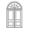 2-Panel double doors with 12-Lite 2-Panel double doors with 12-Lite