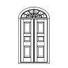 3-Panel double doors with 12-Lite 3-Panel double doors with 12-Lite