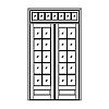 10-Lite over single panel double doors with 7-Lite transom
Panel- Flat
Glazing- TDL 10-Lite over single panel double doors with 7-Lite transom
Panel- Flat
Glazing- TDL