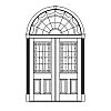Single lite over 2-panel double doors with half-round transom
Panel- Raised
Glazing- IG decorative Single lite over 2-panel double doors with half-round transom
Panel- Raised
Glazing- IG decorative