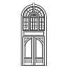 3-Panel with shelf double doors with 3-tier half-round transom
Panel- Raised
Glazing- SDL 3-Panel with shelf double doors with 3-tier half-round transom
Panel- Raised
Glazing- SDL