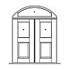 Single lite over single panel double doors with single lite segment top transom
Panel- Flat
Glazing- IG Single lite over single panel double doors with single lite segment top transom
Panel- Flat
Glazing- IG