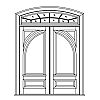3-Panel double doors with 10-Lite eliptical top transom
Panel- Raised
Glazing- SDL 3-Panel double doors with 10-Lite eliptical top transom
Panel- Raised
Glazing- SDL