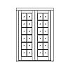 12-Lite french doors
Panel- None
Glazing- SDL