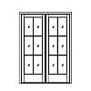 6-Lite french doors
Panel- None
Glazing- SDL