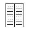 18-Lite french doors
Panel- None
Glazing- SDL