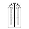 10-Lite half-round french doors
Panel- None
Glazing- SDL