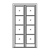 4-Lite french doors
Panel- None
Glazing- SDL