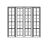8-Lite french doors with 8-Lite sidelites 
Panel- None
Glazing- SDL