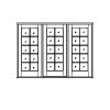 10-Lite single french door with 10-Lite sidelites
Panel- None
Glazing- SDL