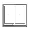 Full view lift-and-slide double door
Panel- None
Glazing- IG