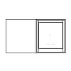 Full view lift-and-slide single pocket door
Panel- None
Glazing- IG