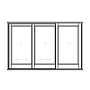 Full view lift-and-slide triple door
Panel- None
Glazing- IG