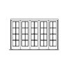 8-lite fold 5 door 
Panel- None
Glazing- IG