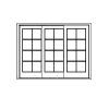 8-lite triple lift-and-fold door
Panel- None
Glazing- IG