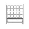 6 panel  quadruple lift over single panel double lift-and-fold door
Panel- raised
Glazing- none