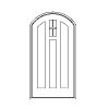 4- lite over 2-panel door half round top
Panel- Raised
Glazing- IG 4- lite over 2-panel door half round top
Panel- Raised
Glazing- IG