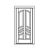 6-Panel slab with S-panels
Panel- Raised
Glazing- None