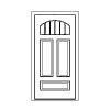 6-lite over 3-panel door
Panel- Raised
Glazing- IG 6-lite over 3-panel door
Panel- Raised
Glazing- IG