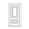 2-Panel door
Panel- Raised
Glazing- None