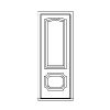 1-lite over 1-panel door 
Panel- Raised
Glazing- IG