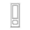 1-lite over 1-panel door 
Panel- Raised
Glazing- IG