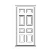 8-panel door 
Panel- Raised
Glazing- none