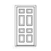 8-panel door 
Panel- Raised
Glazing- none