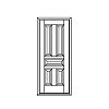 5-Panel door
Panel- Raised
Glazing- None