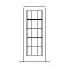 15-lite door
Panel- none
Glazing- IG 15-lite door
Panel- none
Glazing- IG