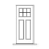 6-lite over 2-panel door
Panel- raised
Glazing- IG 6-lite over 2-panel door
Panel- raised
Glazing- IG