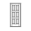 6-Panel door
Panel- Raised
Glazing- None