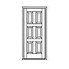 6-Panel door
Panel- Raised
Glazing- None 6-Panel door
Panel- Raised
Glazing- None