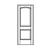 2-Panel door
Panel- Raised with segment top
Glazing- None 2-Panel door
Panel- Raised with segment top
Glazing- None