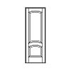 2-Panel door
Panel- Raised with segment top
Glazing- None