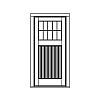 10-Lite over single panel beadboard door
Panel- Beadboard
Glazing- SDL 10-Lite over single panel beadboard door
Panel- Beadboard
Glazing- SDL