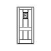 2-Panel ship-lap door with speakeasy
Panel- Ship lap with raised panel speakeasy
Glazing- None