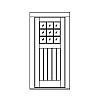 9-Lite over single panel plank door
Panel- V-groove
Glazing- SDL 9-Lite over single panel plank door
Panel- V-groove
Glazing- SDL