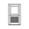 1-Lite over single panel beadboard Dutch door
Panel- Beadboard
Glazing- IG