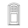 6-Lite single panel segment top door
Panel- Flat
Glazing- IG with segment top 6-Lite single panel segment top door
Panel- Flat
Glazing- IG with segment top