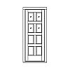 4-Lite over 4-panel door
Panel- Flat
Glazing- IG 4-Lite over 4-panel door
Panel- Flat
Glazing- IG