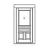 1/2 View with shelf over 3-panel door
Panel- Raised
Glazing- IG 1/2 View with shelf over 3-panel door
Panel- Raised
Glazing- IG