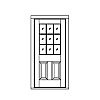 9-Lite over 2-panel door
Panel- Raised
Glazing- SDL IG 9-Lite over 2-panel door
Panel- Raised
Glazing- SDL IG