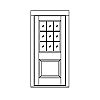 9-Lite 1/2 view door
Panel- Raised
Glazing- SDL IG 9-Lite 1/2 view door
Panel- Raised
Glazing- SDL IG