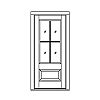 4-Lite over single panel door
Panel- Raised
Glazing- SDL IG 4-Lite over single panel door
Panel- Raised
Glazing- SDL IG