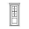4-Lite over single panel door
Panel- Flat
Glazing- IG 4-Lite over single panel door
Panel- Flat
Glazing- IG