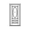 Custom oval lite over 2-panel door
Panel- Raised
Glazing- Decorative Custom oval lite over 2-panel door
Panel- Raised
Glazing- Decorative